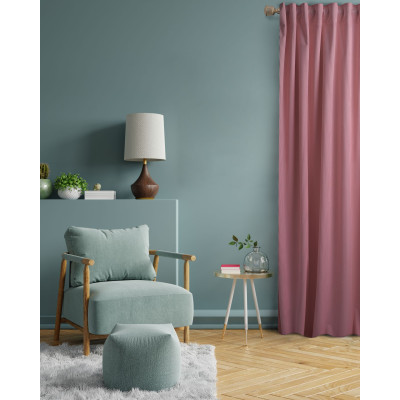 Zasłona z taśmą CASUAL CHIC 140x270 blush (c.Róz)